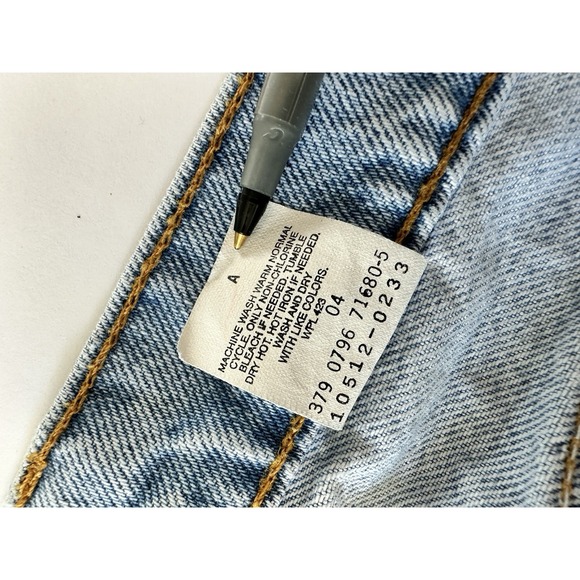 VTG Levi's 512 Jeans Womens 13 Short 28x28 Blue Tapered Leg High Rise Denim 90s - Picture 10 of 15